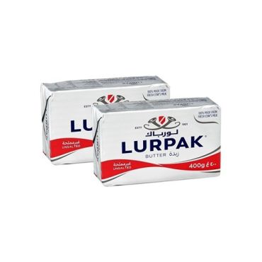 Lurpak Butter Unsalt 2 x 400Gm, 10 Pieces Per Carton